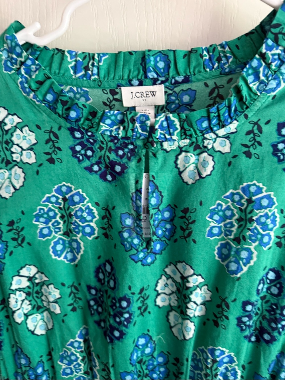 J. Crew Women’s Green Floral Maxi Dress NWT Sz 10